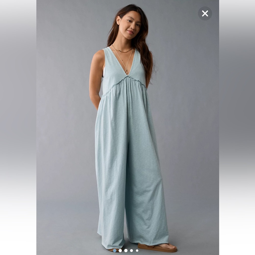Viral American Eagle Sunchaser V-Neck Cotton Breathable Jumpsuit